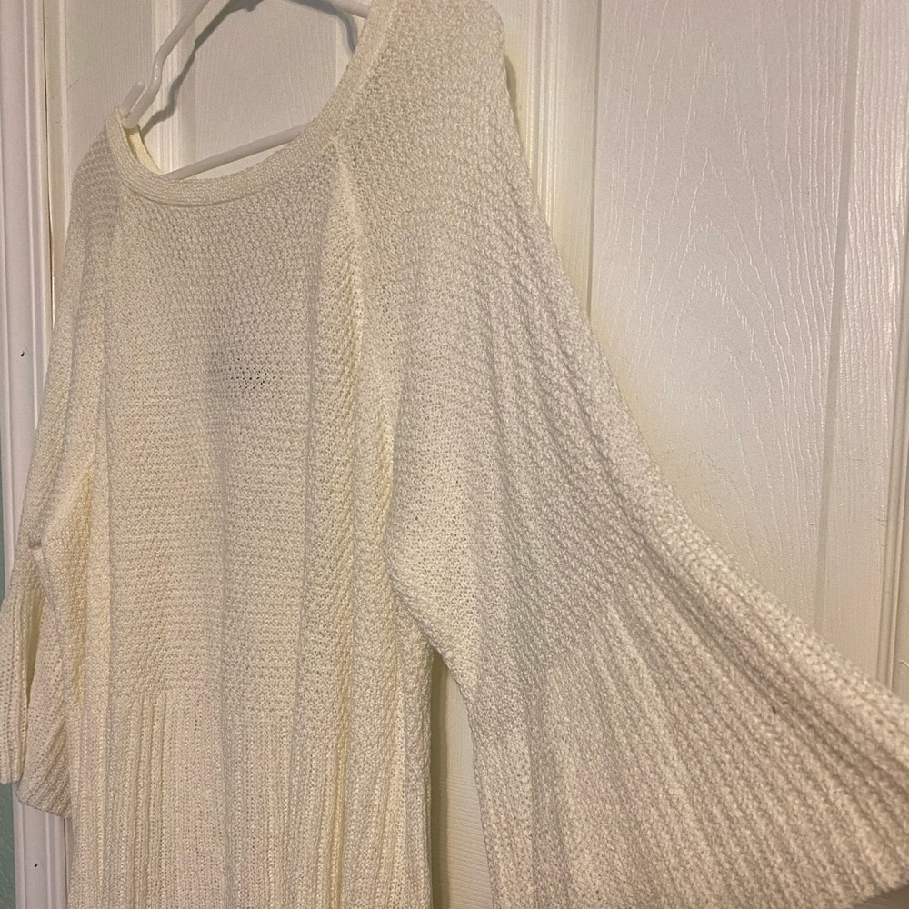 Ivory bell sleeve sweater